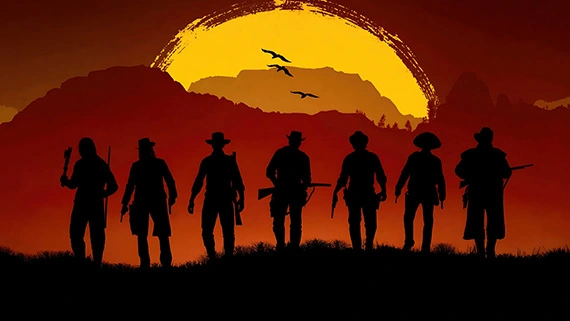Red Dead Redemption western frontier art