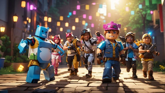 Roblox creative gaming platform illustration