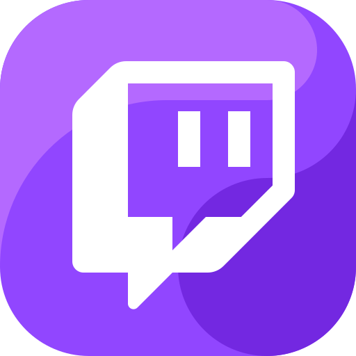 Twitch live-streaming purple logo icon